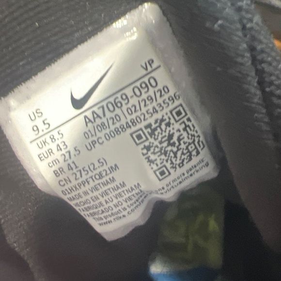 Nike Air Precision II Basketball Shoes Black & Gold Men size 9.5 - Picture 9 of 11